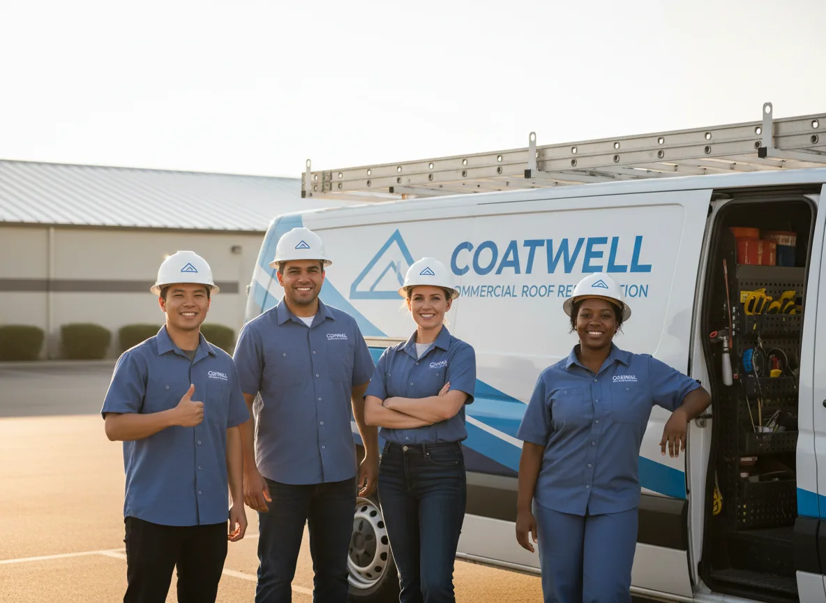 Commercial roof coating company in Hamden, OH